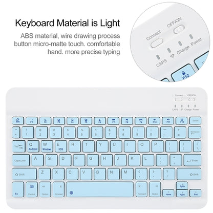 For Huawei MatePad Pro 11 2024 / 2022 Square Button Bluetooth Keyboard Rotatable Holder Leather Case(Sky Blue) - Huawei Keyboard by PMC Jewellery | Online Shopping South Africa | PMC Jewellery