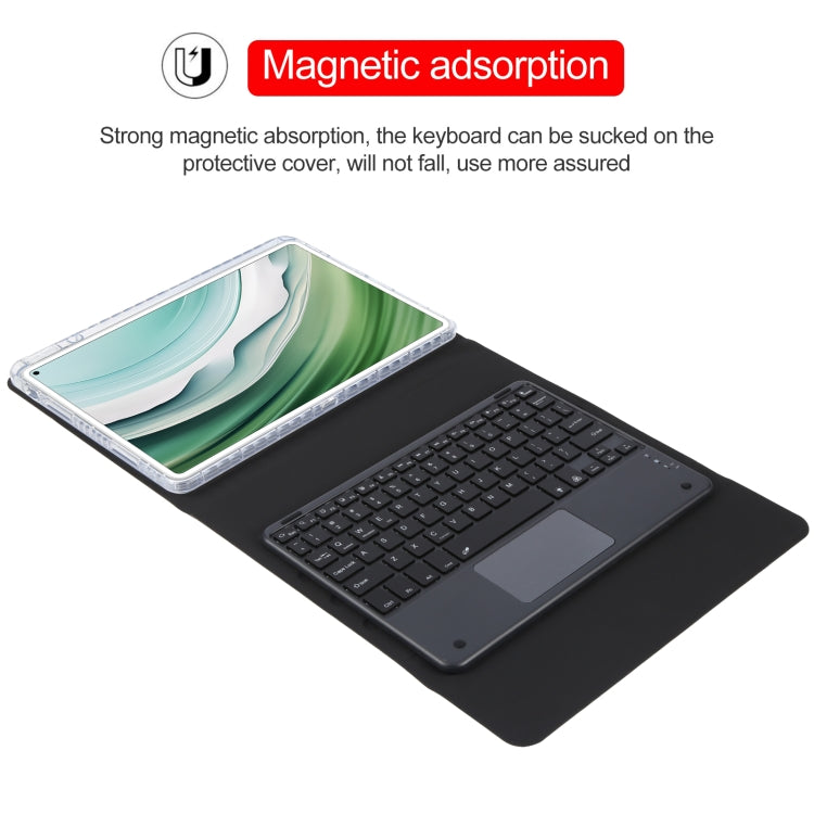 For Huawei MatePad Pro 11 2024 / 2022 Square Button Bluetooth Keyboard Rotatable Holder Leather Case with Touchpad(Black) - Huawei Keyboard by PMC TechLife | Online Shopping South Africa | PMC TechLife