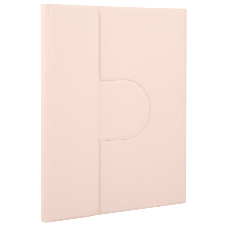For Huawei MatePad 11 2023 / 2021 Square Button Backlight Bluetooth Keyboard Rotatable Holder Leather Case(Rose Gold) - Huawei Keyboard by PMC TechLife | Online Shopping South Africa | PMC TechLife