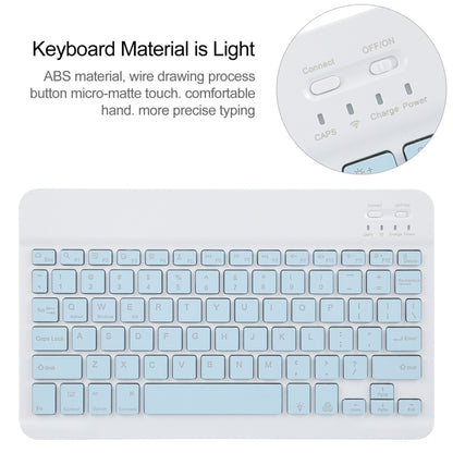 For Xiaomi Pad 6 Square Button Backlight Bluetooth Keyboard Rotatable Holder Leather Case(Sky Blue) - Others Keyboard by PMC Jewellery | Online Shopping South Africa | PMC Jewellery