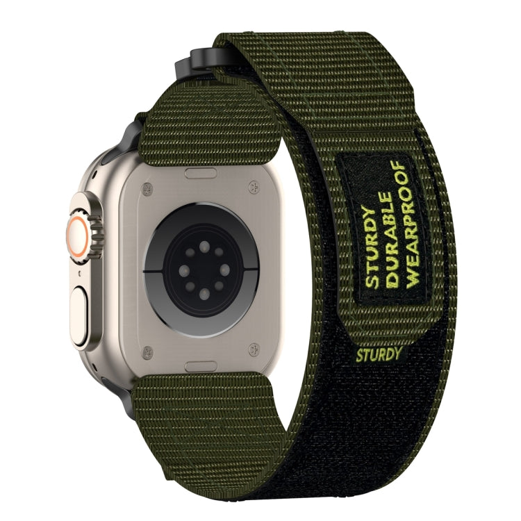 For Apple Watch Series 8 41mm Nylon Hook And Loop Fastener Watch Band(Army Green) - free shipping - PMC TechLife - Order now!