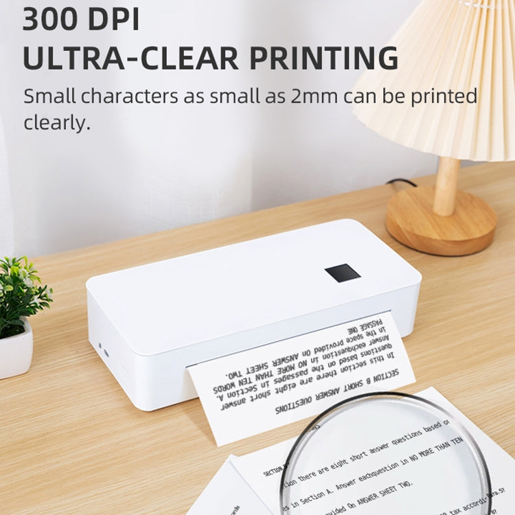 A4 mini Portable Bluetooth HD Thermal Printer for Home Office Study(UK Plug) - Printer by PMC Jewellery | Online Shopping South Africa | PMC Jewellery | Buy Now Pay Later Mobicred