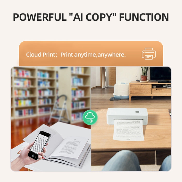 A4 mini Portable Bluetooth HD Thermal Printer for Home Office Study(AU Plug) - Printer by PMC Jewellery | Online Shopping South Africa | PMC Jewellery | Buy Now Pay Later Mobicred