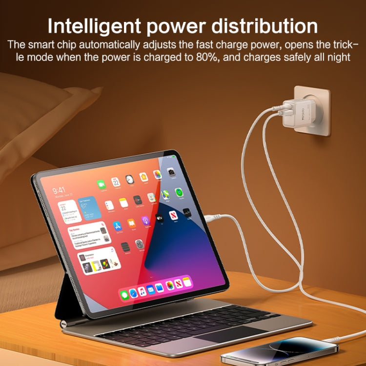 Yesido YC61 PD20W Dual Port Type-C GaN Charger, EU Plug - USB Charger by Yesido | Online Shopping South Africa | PMC Jewellery | Buy Now Pay Later Mobicred