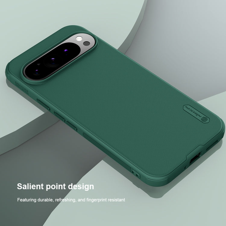 For Google Pixel 9 Pro NILLKIN Frosted Shield Pro Magnetic Phone Case(Green) - Google Cases by NILLKIN | Online Shopping South Africa | PMC Jewellery