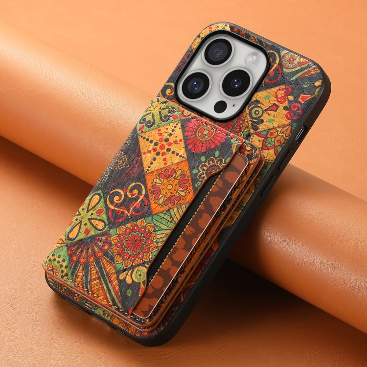 For iPhone 16 Pro Max Card Slot Holder Phone Case(Autumn Yellow) - iPhone 16 Pro Max Cases by PMC TechLife | Online Shopping South Africa | PMC TechLife | Buy Now Pay Later Mobicred