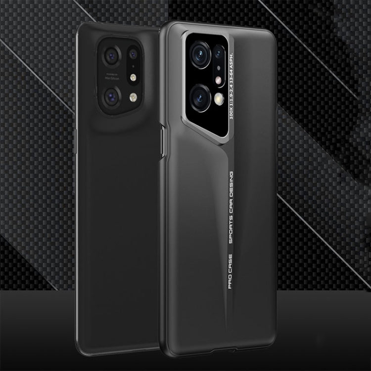 For OPPO Find X5 GKK Blade Ultra-thin Full Coverage Phone Case(Black) - OPPO Cases by GKK | Online Shopping South Africa | PMC Jewellery | Buy Now Pay Later Mobicred