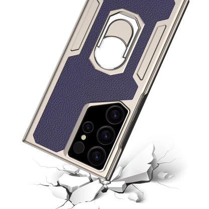 For Samsung Galaxy S24 Ultra 5G GKK Armor Flip Leather Phone Case, Without Pen(Purple) - Galaxy S24 Ultra 5G Cases by GKK | Online Shopping South Africa | PMC Jewellery | Buy Now Pay Later Mobicred