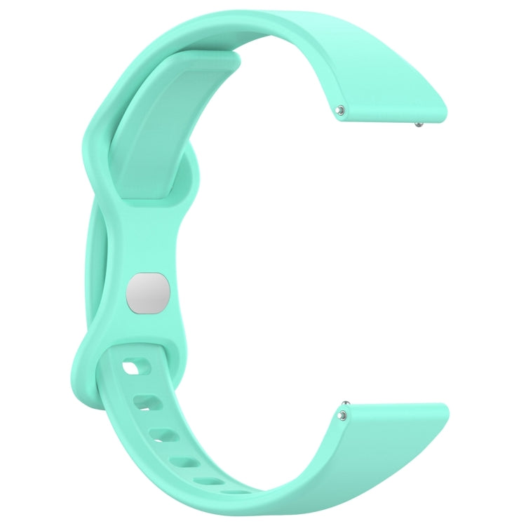 20mm Slim Reverse Buckle Silicone Watch Band(Teal) - 20mm Bands by PMC Jewellery | Online Shopping South Africa | PMC Jewellery