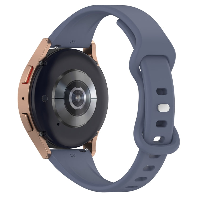 22mm Slim Reverse Buckle Silicone Watch Band(Blue Grey) - 22mm Bands by PMC TechLife | Online Shopping South Africa | PMC TechLife