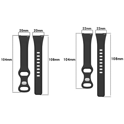 20mm Slim Reverse Buckle Silicone Watch Band(Black) - 20mm Bands by PMC Jewellery | Online Shopping South Africa | PMC Jewellery