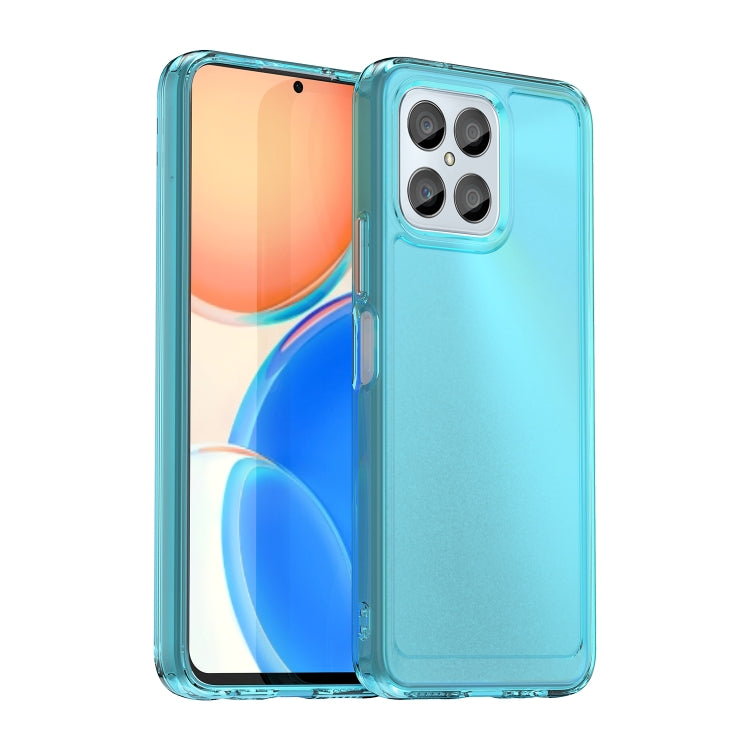 For Honor X6 5G Candy Series TPU Phone Case(Transparent Blue) - Honor Cases by PMC Jewellery | Online Shopping South Africa | PMC Jewellery | Buy Now Pay Later Mobicred