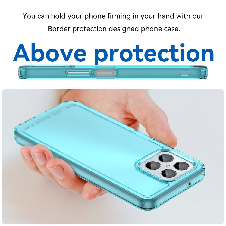 For Honor X6 5G Candy Series TPU Phone Case(Transparent Blue) - Honor Cases by PMC Jewellery | Online Shopping South Africa | PMC Jewellery | Buy Now Pay Later Mobicred