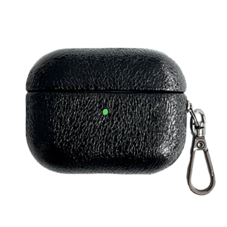 For AirPods Pro 2 Burst Leather Texture Bluetooth Earphone Protective Case(Black) - For AirPods Pro 2 by PMC Jewellery | Online Shopping South Africa | PMC Jewellery | Buy Now Pay Later Mobicred