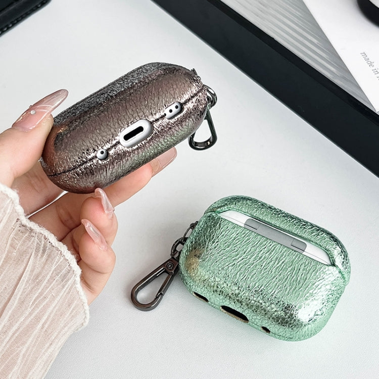 For AirPods Pro Burst Leather Texture Bluetooth Earphone Protective Case(Rose Gold) - For AirPods Pro by PMC Jewellery | Online Shopping South Africa | PMC Jewellery | Buy Now Pay Later Mobicred