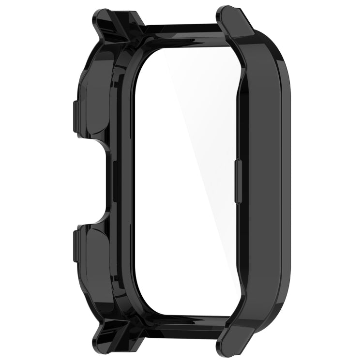 For Xiaomi Haylou Watch 2 LS02 PC + Tempered Film Integrated Watch Protective Case(Black) - Watch Cases by PMC Jewellery | Online Shopping South Africa | PMC Jewellery