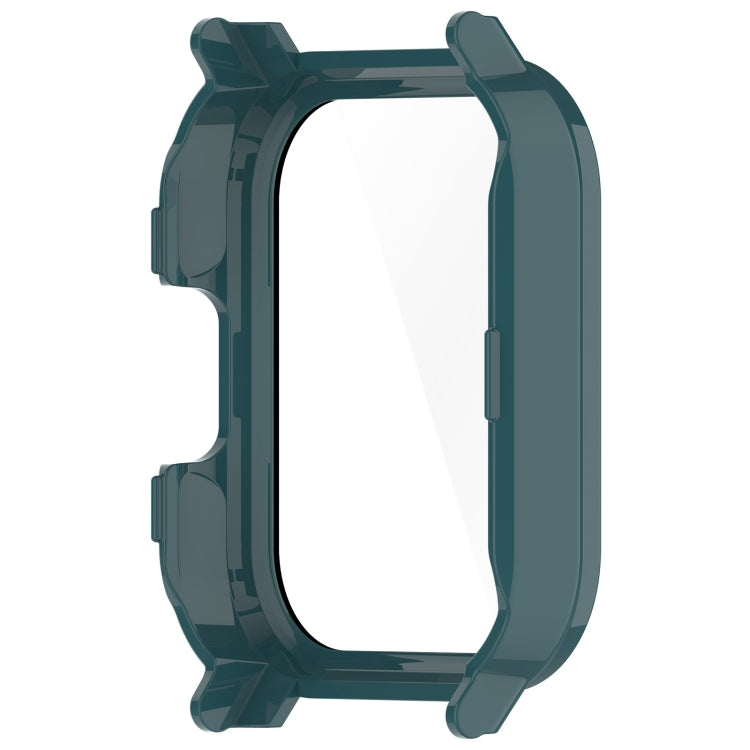 For Xiaomi Haylou Watch 2 LS02 PC + Tempered Film Integrated Watch Protective Case(Pine Green) - Watch Cases by PMC Jewellery | Online Shopping South Africa | PMC Jewellery