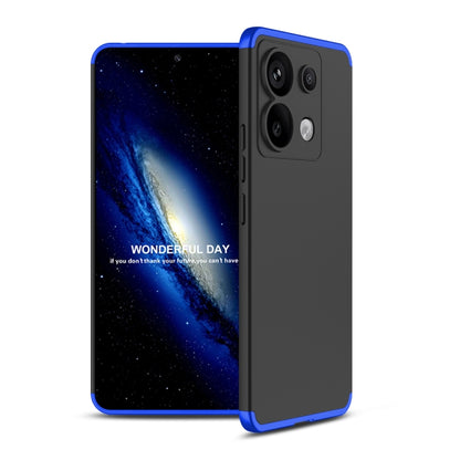 For Xiaomi Redmi Note 13 Pro 5G GKK Three Stage Splicing Full Coverage PC Phone Case(Black Blue) - Xiaomi Cases by GKK | Online Shopping South Africa | PMC Jewellery | Buy Now Pay Later Mobicred