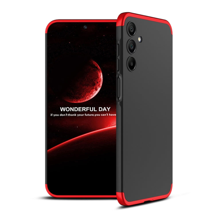 For Samsung Galaxy A15 GKK Three Stage Splicing Full Coverage PC Phone Case(Black Red) - Galaxy Phone Cases by GKK | Online Shopping South Africa | PMC Jewellery | Buy Now Pay Later Mobicred