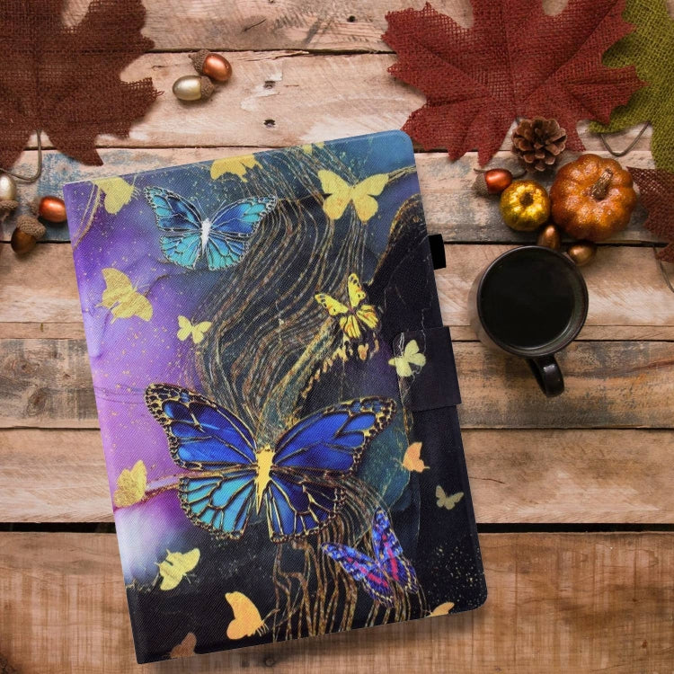 For Lenovo Tab M11/ Xiaoxin Pad 11 2024 Voltage Painted Smart Leather Tablet Case(Gold Butterflies) - Lenovo by PMC Jewellery | Online Shopping South Africa | PMC Jewellery | Buy Now Pay Later Mobicred