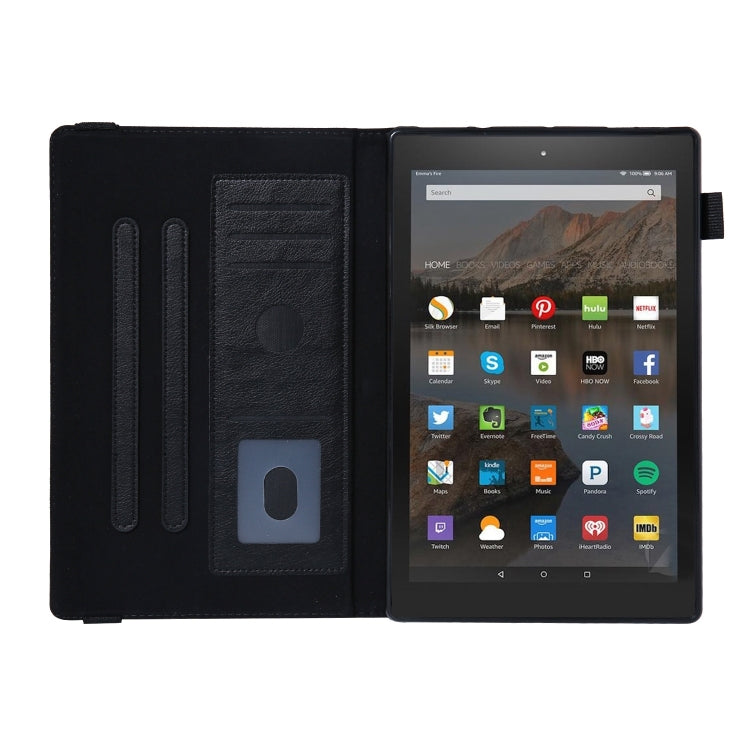 For Amazon Kindle Fire HD10 2017/2019 Extraordinary Series Smart Leather Tablet Case(Black) - Amazon by PMC TechLife | Online Shopping South Africa | PMC TechLife | Buy Now Pay Later Mobicred
