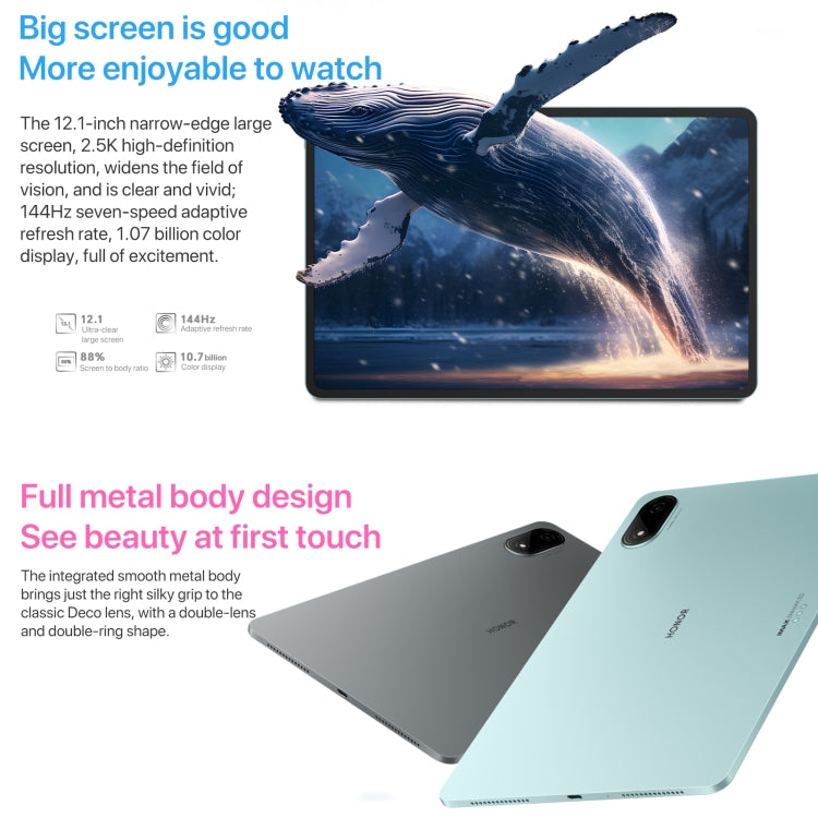 Honor Pad 9 Pro 12.1 inch WiFi, 8GB+256GB, MagicOS 8.0 Dimensity 8100 Octa Core, Not Support Google Play(Grey) - Huawei by Huawei | Online Shopping South Africa | PMC Jewellery | Buy Now Pay Later Mobicred