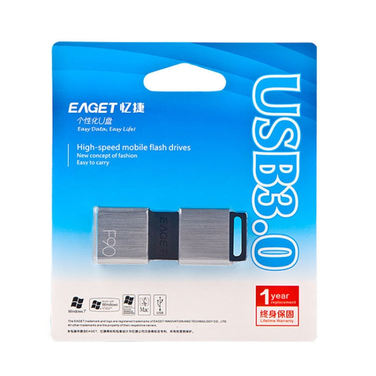 EAGET F90 32G USB 3.0 Interface Metal Flash U Disk - USB Flash Drives by EAGET | Online Shopping South Africa | PMC Jewellery | Buy Now Pay Later Mobicred