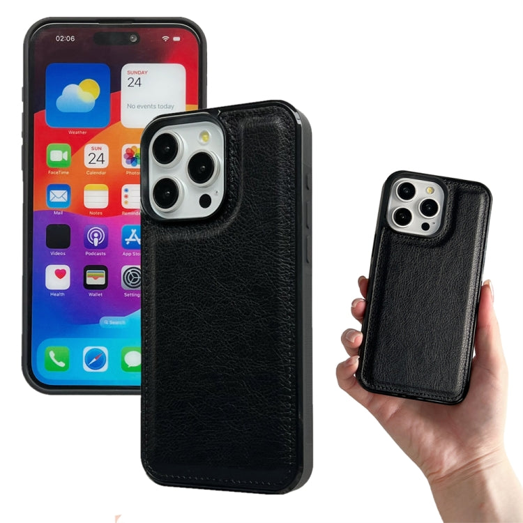For iPhone 16 Pro Max Multifunctional 7-Cards Wallet Leather Phone Case(Black) - iPhone 16 Pro Max Cases by PMC Jewellery | Online Shopping South Africa | PMC Jewellery | Buy Now Pay Later Mobicred