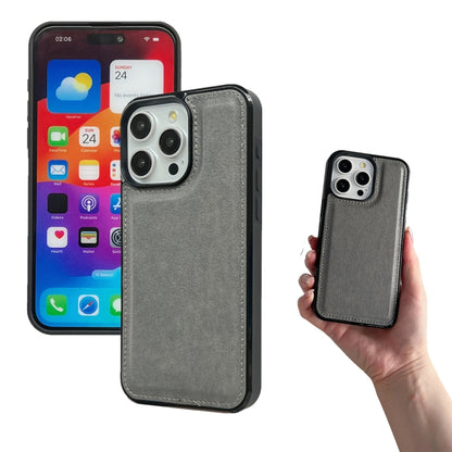 For iPhone 16 Pro Multifunctional Seven Cards Wallet Leather Phone Case(Grey) - iPhone 16 Pro Cases by PMC Jewellery | Online Shopping South Africa | PMC Jewellery | Buy Now Pay Later Mobicred