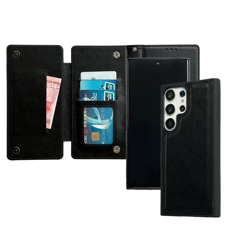 For Samsung Galaxy S24 5G Multifunctional 7-Card Wallet Leather Phone Case(Black) - Galaxy S24 5G Cases by PMC Jewellery | Online Shopping South Africa | PMC Jewellery | Buy Now Pay Later Mobicred