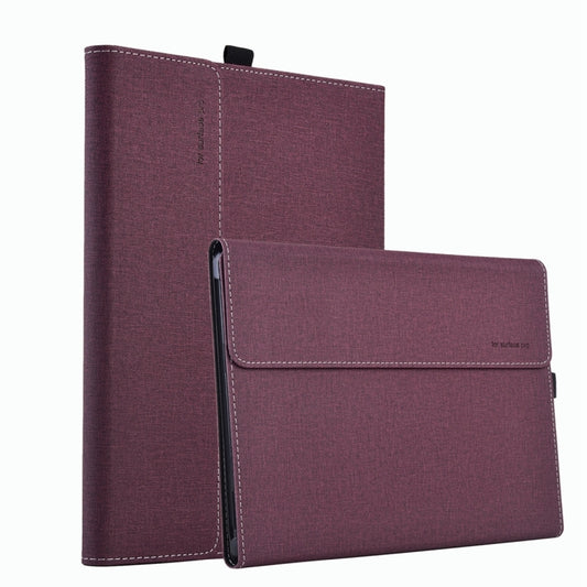 For Microsoft Surface Pro 10 Cloth Texture PC Tablet Protective Case(Wine Red) - Others by PMC Jewellery | Online Shopping South Africa | PMC Jewellery | Buy Now Pay Later Mobicred