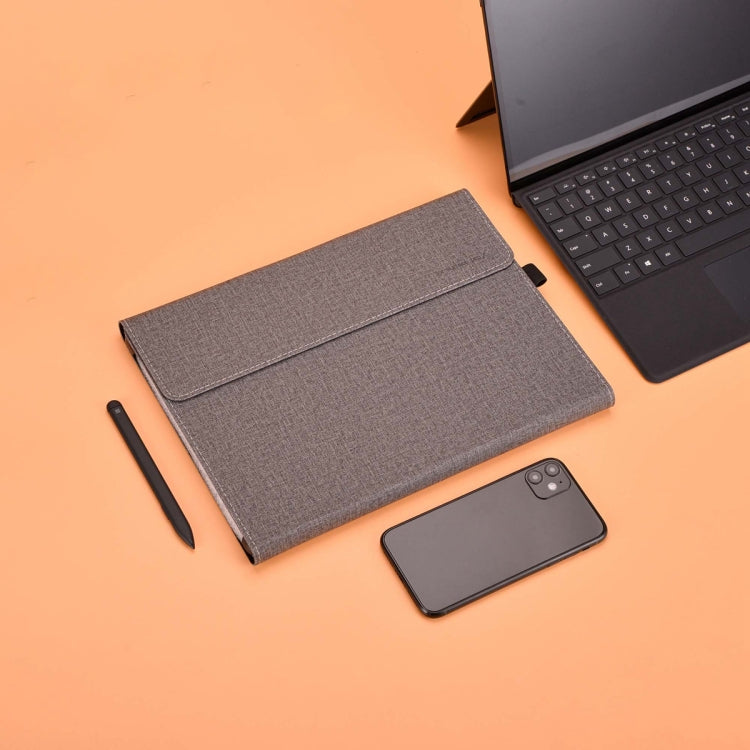 For Microsoft Surface Pro 10 Cloth Texture PC Tablet Protective Case(Light Grey) - Others by PMC TechLife | Online Shopping South Africa | PMC TechLife | Buy Now Pay Later Mobicred