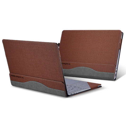 For Microsoft Surface Laptop 6 13.5 inch Laptop PU Leather Protective Case(Brown) - Others by PMC Jewellery | Online Shopping South Africa | PMC Jewellery | Buy Now Pay Later Mobicred