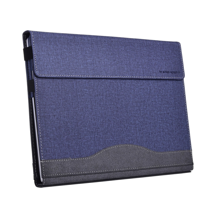 For Lenovo ThinkPad X1 Carbon Gen 10 Cloth Texture Laptop Leather Protective Case(Deep Blue) - Other by PMC Jewellery | Online Shopping South Africa | PMC Jewellery | Buy Now Pay Later Mobicred