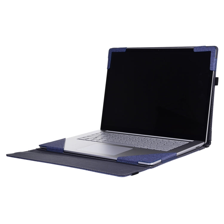 For Lenovo ThinkPad X1 Yoga Gen 5 Cloth Texture Laptop Leather Protective Case(Deep Blue) - Other by PMC Jewellery | Online Shopping South Africa | PMC Jewellery | Buy Now Pay Later Mobicred