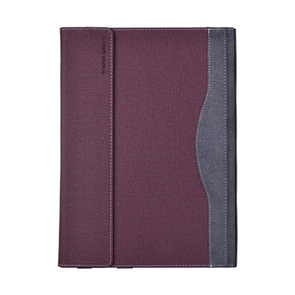 For Lenovo ThinkPad X1 Yoga Gen 4 Cloth Texture Laptop Leather Protective Case(Wine Red) - Other by PMC Jewellery | Online Shopping South Africa | PMC Jewellery | Buy Now Pay Later Mobicred