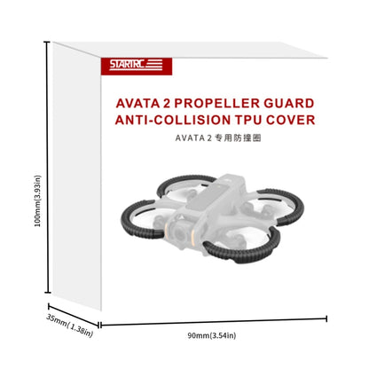 For DJI AVATA 2 STARTRC Propeller TPU Protective Guard Anti-collision Ring Cover(Fluorescent Orange) -  by STARTRC | Online Shopping South Africa | PMC Jewellery | Buy Now Pay Later Mobicred