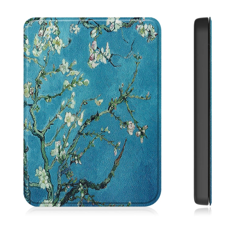 For KOBO Clara Colour 2024 / BW Painted Voltage Caster TPU Leather Smart Tablet Case(Apricot Blossom) - Others by PMC Jewellery | Online Shopping South Africa | PMC Jewellery | Buy Now Pay Later Mobicred