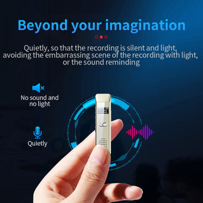 JNN Q7 Mini Portable Voice Recorder with OLED Screen, Memory:8GB(Gold) - Recording Pen by JNN | Online Shopping South Africa | PMC Jewellery | Buy Now Pay Later Mobicred