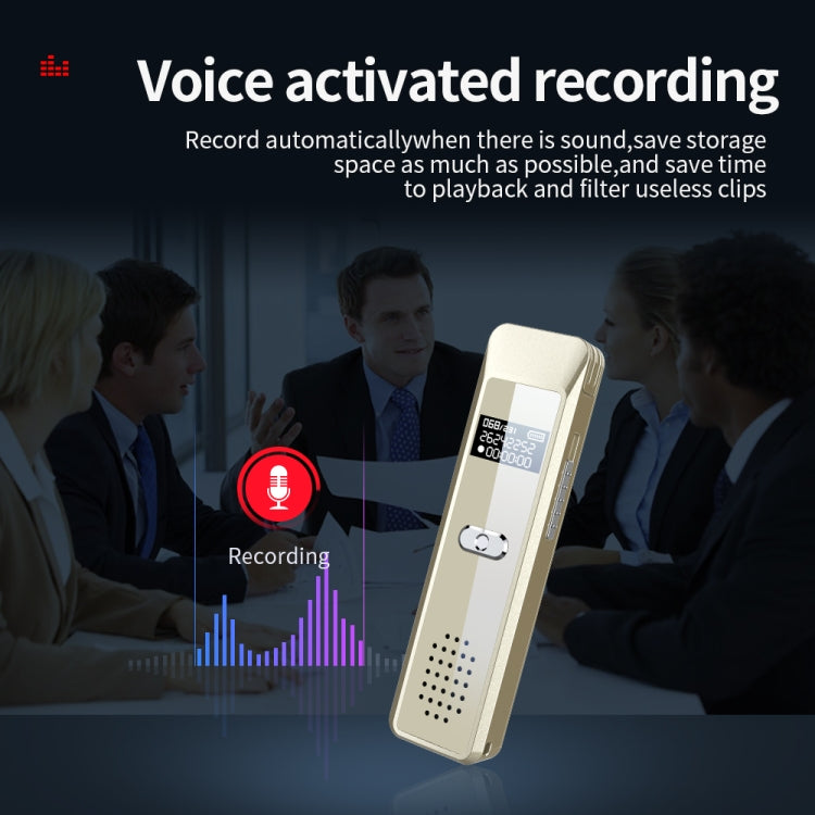 JNN Q7 Mini Portable Voice Recorder with OLED Screen, Memory:16GB(Gold) - Recording Pen by JNN | Online Shopping South Africa | PMC Jewellery | Buy Now Pay Later Mobicred