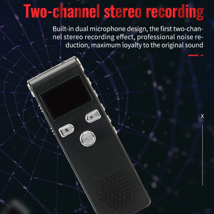 JNN X18 Mini Smart HD Noise Cancelling Voice Recorder, Memory:32GB(Black) - Recording Pen by JNN | Online Shopping South Africa | PMC TechLife | Buy Now Pay Later Mobicred