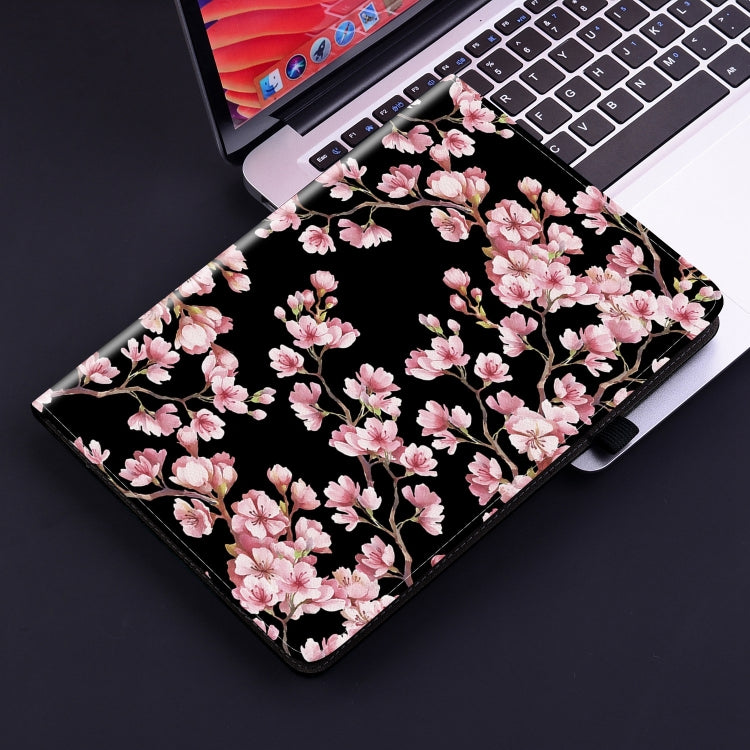 For Realme Pad 2 11.5 Crystal Texture Painted Leather Tablet Case(Plum Bossom) - Realme by PMC TechLife | Online Shopping South Africa | PMC TechLife | Buy Now Pay Later Mobicred