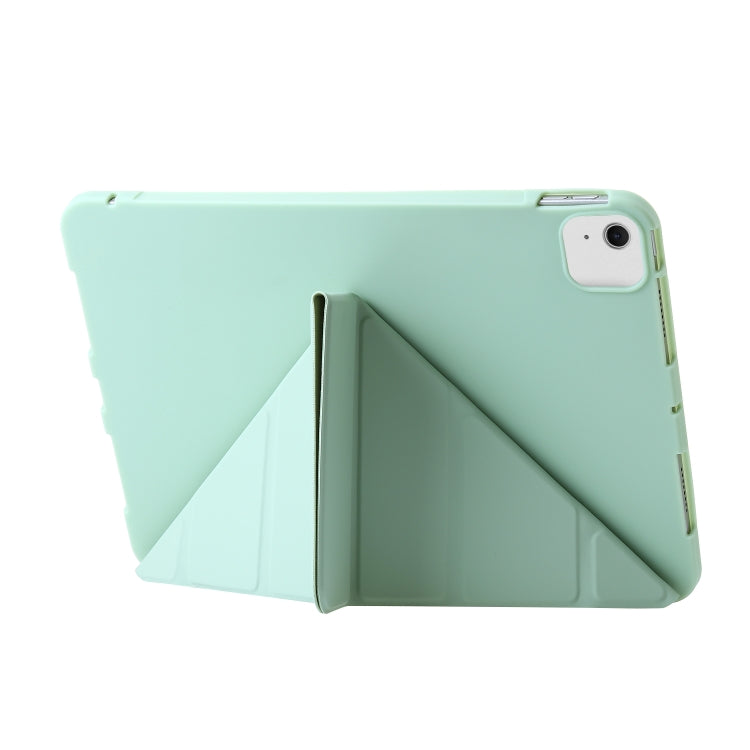 For iPad Air 11 2024 TPU Deformation Flip Leather Tablet Case with Holder(Mint Green) - iPad Air 11 2024 Cases by PMC Jewellery | Online Shopping South Africa | PMC Jewellery | Buy Now Pay Later Mobicred