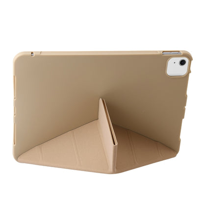 For iPad Air 13 2024 TPU Deformation Flip Leather Tablet Case with Holder(Gold) - iPad Air 13 2024 Cases by PMC Jewellery | Online Shopping South Africa | PMC Jewellery | Buy Now Pay Later Mobicred