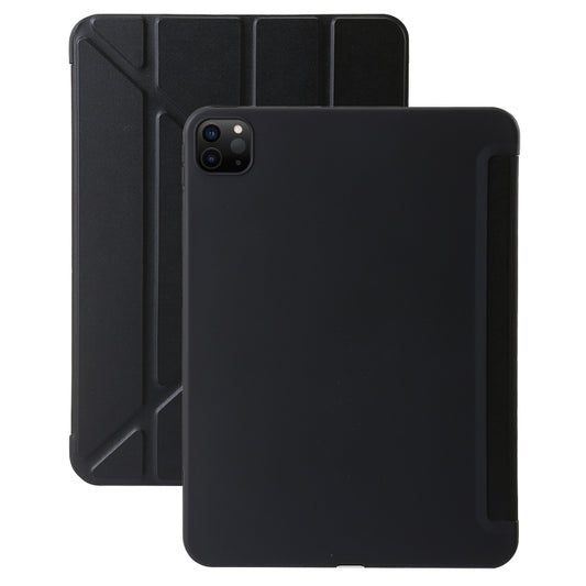 For iPad Pro 13 2024 TPU Deformation Flip Leather Tablet Case with Holder(Black) - iPad Pro 13 2024 Cases by PMC Jewellery | Online Shopping South Africa | PMC Jewellery | Buy Now Pay Later Mobicred