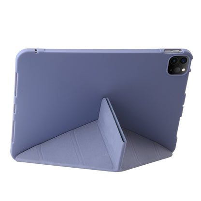 For iPad Pro 13 2024 TPU Deformation Flip Leather Tablet Case with Holder(Purple) - iPad Pro 13 2024 Cases by PMC Jewellery | Online Shopping South Africa | PMC Jewellery | Buy Now Pay Later Mobicred