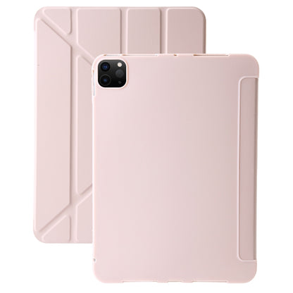 For iPad Pro 13 2024 TPU Deformation Flip Leather Tablet Case with Holder(Light Pink) - iPad Pro 13 2024 Cases by PMC Jewellery | Online Shopping South Africa | PMC Jewellery | Buy Now Pay Later Mobicred