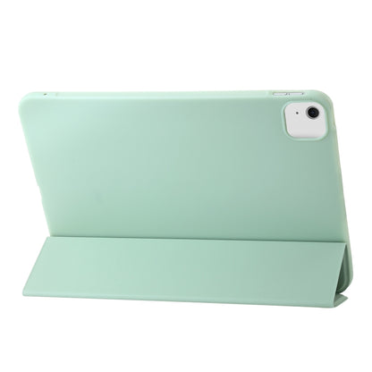 For iPad Air 13 2024 Three-fold Holder Flip Tablet Leather Case(Mint Green) - iPad Air 13 2024 Cases by PMC Jewellery | Online Shopping South Africa | PMC Jewellery | Buy Now Pay Later Mobicred