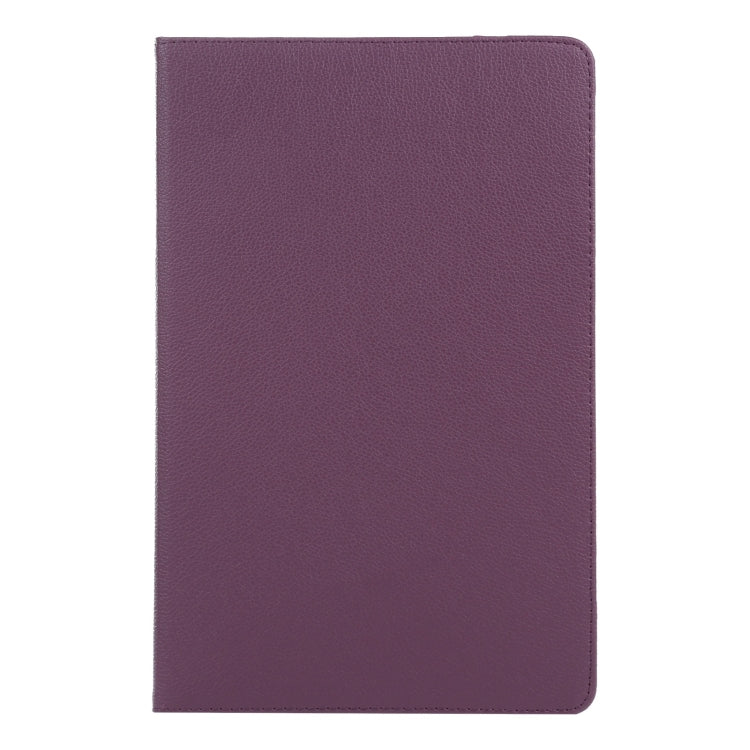 For iPad Pro 13 2024 360 Degree Rotation Litchi Texture Leather Tablet Case with Holder(Purple) - iPad Pro 13 2024 Cases by PMC Jewellery | Online Shopping South Africa | PMC Jewellery | Buy Now Pay Later Mobicred