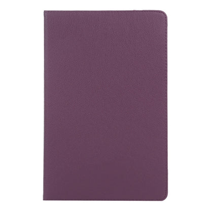 For iPad Pro 13 2024 360 Degree Rotation Litchi Texture Leather Tablet Case with Holder(Purple) - iPad Pro 13 2024 Cases by PMC Jewellery | Online Shopping South Africa | PMC Jewellery | Buy Now Pay Later Mobicred